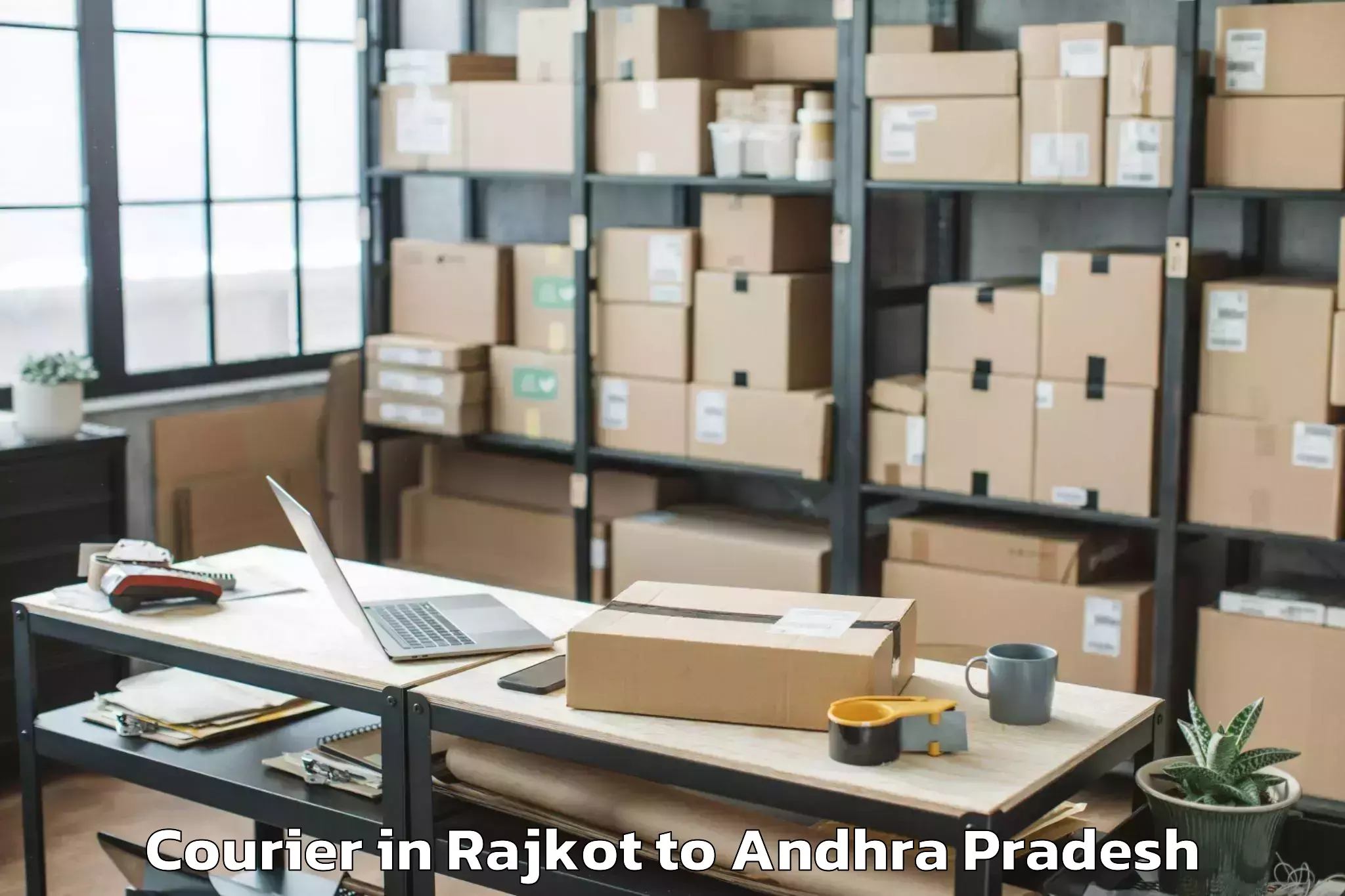 Reliable Rajkot to Betamcherla Courier